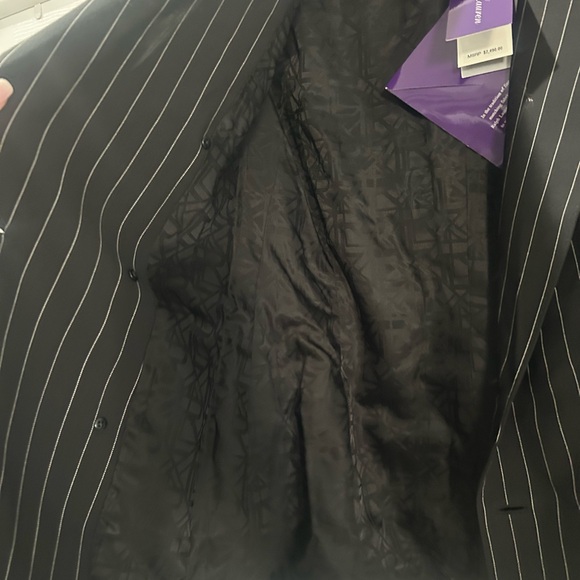 Ralph Lauren Purple Label Charcoal Pinstripe Pantsuit - Picture 3 of 8